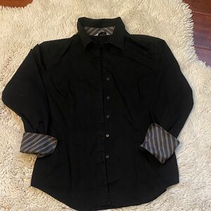 Classic Black Women's Button Down Shirt